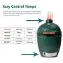 KAMaster Cast Iron Chimney Cap for Big Green Egg Daisy Wheel Large&Medium Dual Function Metal Top with Slide Draft Top Damper Cap Big Green Egg Accessories Vented Cap Big Green Egg Replacement Parts