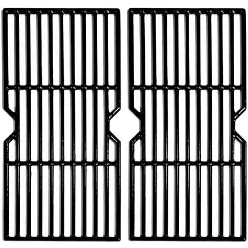 Hongso Porcelain Coated Cast Iron Cooking Grid Grates Replacement for Charbroil 463250210, 463250211, 463250212, 463251413, 463251414, 466251413; Thermos 461633514,PCF123 2 Set