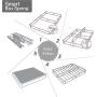 ZINUS 9 Inch Smart Metal Box Spring / Mattress Foundation / Strong Metal Frame / Easy Assembly, Queen