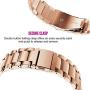 TOROTOP Compatible for Samsung Galaxy Watch 42mm Band/Galaxy Watch 3 41mm/Galaxy Watch 3 Active 2 40mm 44mm Band Women,20mm Replacement Stainless Steel Band(Rose Gold)