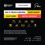 Wicked Audio Panic Earbuds with Metal Housing and Enhanced Bass, (Bluejay)