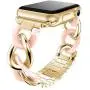 ANCOOL Compatible with Apple Watch Link Bracelet Series 6 Band Women Men, Stainless Steel Metal Link Wristband Replacement for Apple Watch Series 6 5 4 3 2 1