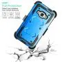 Tinysaturn Galaxy Luna Case, Galaxy Amp 2 Case, Galaxy Express 3 Case,J1 2016 Case, (TM) [Yvenus Series] [Blue] Shock Absorbing Holster Belt Clip [Built-in Screen] Cover for Samsung Galaxy J1 2016