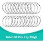 100 Pcs Premium Swivel Snap Hooks with Key Rings,Metal Lanyard Keychain Hooks Lobster Clasps for Key Jewelry DIY Crafts(50 Pcs Lanyard Snap Hooks+50 Pcs Key Rings) 100 Pcs Premium Swivel Snap Hooks with Key Rings,Metal Lanyard Keychain Hooks Lobster Clasps for Key Jewelry DIY Crafts(50 Pcs Lanyard Snap Hooks+50 Pcs Key Rings)