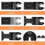 PECHAM 24PCS Universal Wood Metal Oscillating Multitool Quick Release Saw Blades Fit Porter Cable Black & Decker Rockwell Ridgid Ryobi Milwaukee DeWalt Chicago Craftsman PECHAM 24PCS Universal Wood Metal Oscillating Multitool Quick Release Saw Blades Fit Porter Cable Black & Decker Rockwell Ridgid Ryobi Milwaukee DeWalt Chicago Craftsman
