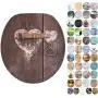 Sanilo Round Toilet Seat, Wide Choice of Slow Close Toilet Seats, Molded Wood, Strong Hinges (Lock) Sanilo Round Toilet Seat, Wide Choice of Slow Close Toilet Seats, Molded Wood, Strong Hinges (Lock)