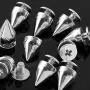 RUBYCA 100 Sets 9MM Silver Color Bullet Cone Spike and Stud Metal Screw Back for DIY Leather-Craft RUBYCA 100 Sets 9MM Silver Color Bullet Cone Spike and Stud Metal Screw Back for DIY Leather-Craft