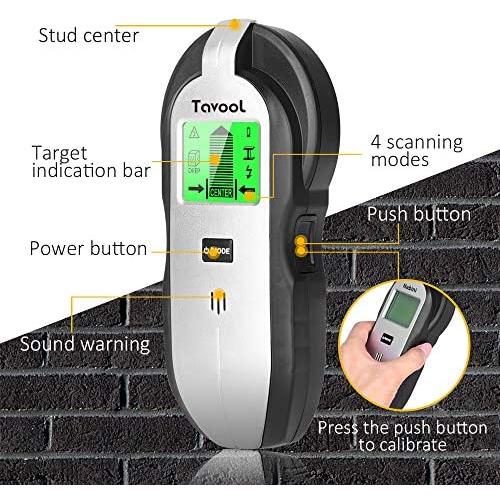 Stud Finder Sensor Wall Scanner - 4 in 1 Electronic Stud Sensor Beam Finders Wall Detector Center Finding with LCD Display for Wood AC Wire Metal Studs Joist Detection