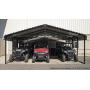 Arrow 20 x 20 29-Gauge Metal Carport with Steel Roof Panels, 20 x 20, Charcoal