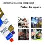 Kafuter 2 Bottles 20/50/100g Industrial Heat Resistance Cold Weld Materials Metal Repair Paste Magic Welding Glue (100g)