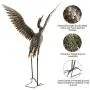 Garden Statue Outdoor Metal Heron Crane Yard Art Sculpture for Lawn Patio Backyard Decoration ,46 inch (2-Pack) Garden Statue Outdoor Metal Heron Crane Yard Art Sculpture for Lawn Patio Backyard Decoration ,46 inch (2-Pack)