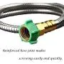 BEAULIFE 304 Stainless Steel Metal Garden Hose Connector 1,3,5,10,15 Feet Short Garden Water Hose Extension Extender, Drinking Water Hose Lead and BPA Free BEAULIFE 304 Stainless Steel Metal Garden Hose Connector 1,3,5,10,15 Feet Short Garden Water Hose Extension Extender, Drinking Water Hose Lead and BPA Free