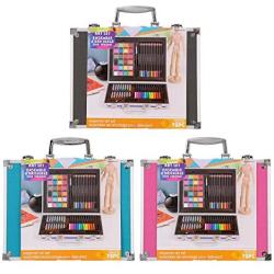 Darice Studio Kids Art Set in Metal Assorted Case Colors, 71 pieces, 70 Pc May Vary, Multi, Count