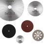 Cutting Wheel Set, ZFE 74Pcs HSS Circular Saw Blades Diamond Cutting Wheels 10pcs, Resin Cutting Discs 50pcs, 1/8'' Mandrel, Screwdrivers for Rotary Tools Cutting in Wood, Plastic, Metal