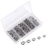 Stainless Steel Split Ring, 200PCS 5Sizes Split Rings Solid Lures Connectors Fishing Tackle High Strength Lure Tackle Connector kit