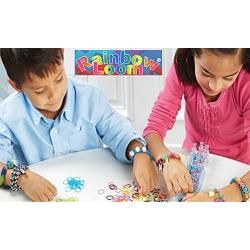 Rainbow Loom Crafting Kit includes Loom, Metal Hook, Mini Rainbow Loom, 600 Rubber Bands + 24 Clips