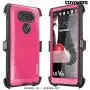 COVRWARE Iron Tank Series CASE for LG V20 with Built-in [Screen Protector] Heavy Duty Full-Body Rugged Holster Armor Case [Belt Swivel Clip][Kickstand] - Pink
