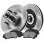 [ RWD Pickup SUV Series ] FRONT 286.7 mm Premium OE 5 Lug [2] Brake Disc Rotors + [4] Metallic Brake Pads CRK12873