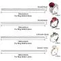 Frienda 16 Pieces Ring Sizer Adjuster for Loose Rings with Silver Polishing Cloth, 4 Sizes