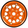 GoolRC 4PCS Metal 1.9'' Beadlock Wheel Rim Hub for 1/10 Traxxas Hsp Tamiya Axial SCX10 D90 HPI RC Car (Yellow)