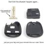 STAUBER Best Lexus Key Shell Replacement - HYQ1512V, HYQ12BBT - NO Locksmith Required Using Your Old Key and chip! - Black