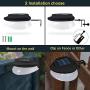 DBF Solar Gutter Lights Upgraded 9 LED Outdoor Waterproof Fence Lights Dark Sensing Auto On/Off Solar Landscape Lights for Eaves Garden Deck Yard Pathway, (100LM-Cool White)
