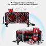Laptop Cooling Fan,Notebook Computer Water-Cooled Set PC Liquid Cooling Kit,Water Row Water Pump Fan Water Tank Mounting Accessories,Contains All The Bits Need Easy to Installation