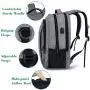 Matein Travel Laptop Backpack, Business Anti Theft Slim Durable Laptops Backpack with USB Charging Port, Water Resistant College School Computer Bag Gifts for Men & Women Fits 15.6 Inch Notebook, Grey Matein Travel Laptop Backpack, Business Anti Theft Slim Durable Laptops Backpack with USB Charging Port, Water Resistant College School Computer Bag Gifts for Men & Women Fits 15.6 Inch Notebook, Grey
