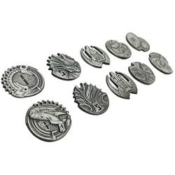 Sci Fi Variety Set of 10 (Metal Plated Novelty) Adventure Coins for RPGs/ LARP| DND Pathfinder Live Action Role-Playing Games