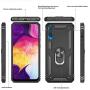 LeYi Compatible for Samsung Galaxy A50/ A50s/ A30s Case with HD Screen Protector, [Military-Grade] Magnetic Car Holder Mount Kickstand Protective Cover Phone Case for Samsung A50/ A50s/ A30s, Black