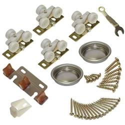 Johnson Hardware 138F Series Sliding Bypass Door Hardware (48 Inch - 2 Door System)