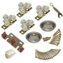 Johnson Hardware 138F Series Sliding Bypass Door Hardware (48 Inch - 2 Door System)