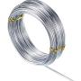 32.8 Feet Copper Aluminum Wire, Bendable Metal Craft Wire for Making Dolls Skeleton DIY Crafts (Silver, 2 mm Thickness)