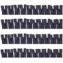 60pcs Nylon Coil Zippers, 5 Inch Colorful Sewing Zippers Supplies for Tailor Sewing Crafts (Black)