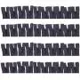 60pcs Nylon Coil Zippers, 5 Inch Colorful Sewing Zippers Supplies for Tailor Sewing Crafts (Black) 60pcs Nylon Coil Zippers, 5 Inch Colorful Sewing Zippers Supplies for Tailor Sewing Crafts (Black)