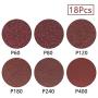 KALIM 3x18-Inch Sanding Belt, 18 Pack (3 Each of 60, 80, 120, 180, 240, 400 Grits) Aluminum Oxide Belt, Premium Sandpaper for Portable Belt Sander, Woodworking, Metal Polishing
