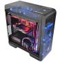 Thermaltake 200mm Pure 20 Series Blue LED Quiet High Airflow High Performance Easy to Install Case Fan CL-F016-PL20BU-A, Clear w Blue LED