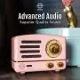 Retro Bluetooth Speaker, MUZEN OTR Metal Vintage FM/AUX Radio with Old Fashioned Classic Style, Portable Wireless Loud Volume Speaker for Home, Office, Kitchen,Party,Travel,Outdoor
