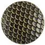 Bezelry 10 Pieces Dragon Scales Metal Shank Buttons. 23mm (7/8 inch) (Antique Brass) Bezelry 10 Pieces Dragon Scales Metal Shank Buttons. 23mm (7/8 inch) (Antique Brass)