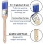 Bates Paint Brushes - 4 Pack, Treated Wood Handle, Paint Brush, Paint Brushes Set, Professional Brush Set, Trim Paint Brush, Paintbrush, Small Paint Brush, Stain Brush