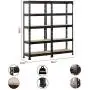 Yaheetech 2 Pack Shelving Units and Storage Shelves Heavy Duty Garage Shelving Shelves Utility Shelves Adjustable Height, 59 inch Yaheetech 2 Pack Shelving Units and Storage Shelves Heavy Duty Garage Shelving Shelves Utility Shelves Adjustable Height, 59 inch