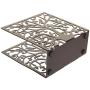 Coffee Metal Tree & Bird Design Tabletop Napkin Holder/Freestanding Tissue Dispenser