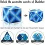 SHASHIBO - The Shape Shifting Box (36 Rare Earth Magnets) STEM/STEAM Fidget Geometric 3D Magnetic Transforming Magnetic Box Magic Cube - Blue Planet SHASHIBO - The Shape Shifting Box (36 Rare Earth Magnets) STEM/STEAM Fidget Geometric 3D Magnetic Transforming Magnetic Box Magic Cube - Blue Planet