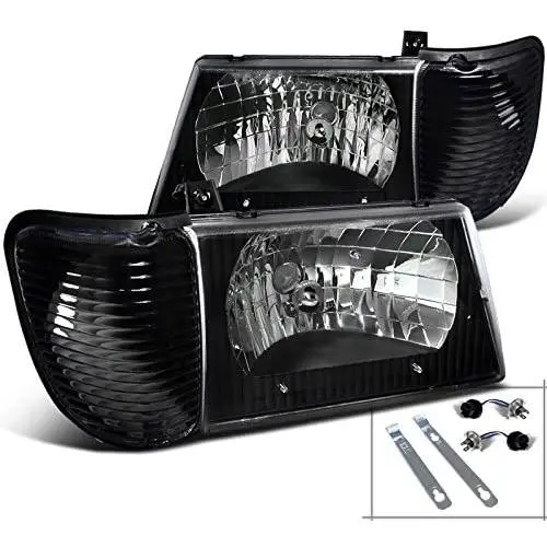 Spec-D Tuning for Ford Econoline E150 E250 E350 E540 Econoline Van Black Headlights+Corner Lamps Spec-D Tuning for Ford Econoline E150 E250 E350 E540 Econoline Van Black Headlights+Corner Lamps