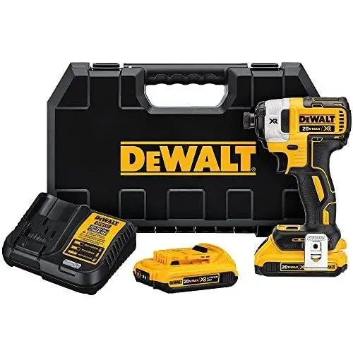 DEWALT 20V MAX XR Impact Driver Kit, Brushless, 3-Speed, 1/4-Inch, 2.0-Ah (DCF887D2) DEWALT 20V MAX XR Impact Driver Kit, Brushless, 3-Speed, 1/4-Inch, 2.0-Ah (DCF887D2)