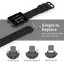 MoKo Watch Band for Garmin Vivoactive Acetate, Fine Woven Nylon Adjustable Replacement Strap for Garmin Vivoactive/Vivoactive Acetate Sports Smart Band - Black