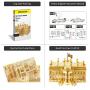 Piececool 3D Metal Model Kits-White House, DIY 3D Metal Puzzle for Adults- US Famous Architecture Model Kits,Great Gift Idea