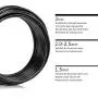 Aluminum Wire Black 3.0 mm 32.8 feet(10 M) Sculpture Metal Wire,Armature Wire for Clay,Wire for Crafts