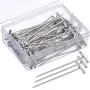 TopWigy 150 Pieces T-Pins for Wigs Blocking Knitting Sewing Hair Extensions Pin Needles with Plastic Box TopWigy 150 Pieces T-Pins for Wigs Blocking Knitting Sewing Hair Extensions Pin Needles with Plastic Box