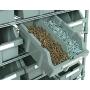 Seville Classics Commerical Grade NSF-Certified Bin Rack Storage Steel Wire Shelving System - 16 Bins - Gray
